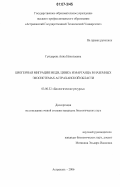 Гундарева, Анна Николаевна. Биогенная миграция меди, цинка и марганца в наземных экосистемах Астраханской области: дис. кандидат биологических наук: 03.00.32 - Биологические ресурсы. Астрахань. 2006. 186 с.