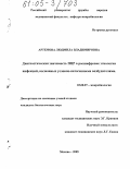 Артемова, Людмила Владимировна. Диагностическая значимость ПЦР в расшифровке этиологии инфекций, вызванных условно-патогенными возбудителями: дис. кандидат биологических наук: 03.00.07 - Микробиология. Москва. 2005. 121 с.