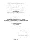 Сулейманова Амина Магомедовна. Диагностика и лечение воспалительной миофибробластической опухоли у детей и подростков: дис. кандидат наук: 00.00.00 - Другие cпециальности. ФГБОУ ВО «Московский государственный юридический университет имени О.Е. Кутафина (МГЮА)». 2026. 143 с.