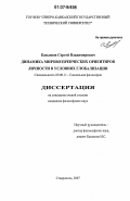 Касьянов, Сергей Владимирович. Динамика мировоззренческих ориентиров личности в условиях глобализации: дис. кандидат философских наук: 09.00.11 - Социальная философия. Ставрополь. 2007. 163 с.