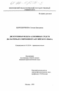 Цырендоржиева, Татьяна Баяндаевна. Дискурсивная модель аллюзивных средств: На материале современного английского языка: дис. кандидат филологических наук: 10.02.04 - Германские языки. Москва. 1999. 167 с.