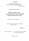 Раевская, Татьяна Анатольевна. Доноры оксида азота как модуляторы лекарственной резистентности опухолей: дис. кандидат биологических наук: 03.00.02 - Биофизика. Черноголовка. 2006. 123 с.