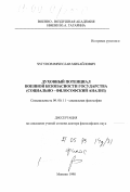 Чугунов, Вячеслав Михайлович. Духовный потенциал военной безопасности государства: Социально-философский анализ: дис. доктор философских наук: 09.00.11 - Социальная философия. Монино. 1998. 400 с.