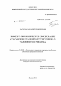 Басилая, Акакий Георгиевич. Эколого-экономическое обоснование сооружения станций метрополитена в условиях мегаполиса: дис. кандидат экономических наук: 08.00.05 - Экономика и управление народным хозяйством: теория управления экономическими системами; макроэкономика; экономика, организация и управление предприятиями, отраслями, комплексами; управление инновациями; региональная экономика; логистика; экономика труда. Москва. 2011. 136 с.