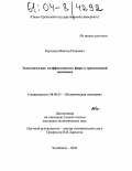 Бородкин, Виктор Петрович. Экономическая неэффективность фирм в транзитивной экономике: дис. кандидат экономических наук: 08.00.01 - Экономическая теория. Челябинск. 2004. 161 с.