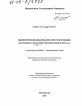 Гиршов, Александр Львович. Экономическое обоснование пространственно-временных характеристик движения капитала: дис. кандидат экономических наук: 08.00.01 - Экономическая теория. Петрозаводск. 2005. 172 с.