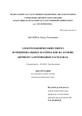 Абазова, Азида Хасановна. Электрохимический синтез функциональных материалов на основе церия в галогенидных расплавах: дис. кандидат наук: 02.00.05 - Электрохимия. Екатеринбург. 2017. 111 с.