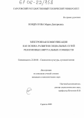 Кондратова, Мария Дмитриевна. Электронная коммуникация как основа развития социальных сетей религиозных виртуальных сообществ: дис. кандидат социологических наук: 22.00.06 - Социология культуры, духовной жизни. Саратов. 2005. 162 с.