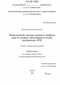 Батьков, Константин Евгеньевич. Энергетические спектры средних и тяжёлых ядер по данным стратосферного полёта спектрометра ATIC: дис. кандидат физико-математических наук: 01.04.23 - Физика высоких энергий. Москва. 2006. 138 с.