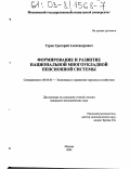 Гуров, Григорий Александрович. Формирование и развитие национальной многоукладной пенсионной системы: дис. кандидат экономических наук: 08.00.05 - Экономика и управление народным хозяйством: теория управления экономическими системами; макроэкономика; экономика, организация и управление предприятиями, отраслями, комплексами; управление инновациями; региональная экономика; логистика; экономика труда. Москва. 2002. 172 с.
