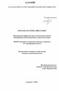 Ковалева, Екатерина Николаевна. Формирование инфраструктурного обеспечения развития предпринимательской деятельности туристского рынка: дис. кандидат экономических наук: 08.00.05 - Экономика и управление народным хозяйством: теория управления экономическими системами; макроэкономика; экономика, организация и управление предприятиями, отраслями, комплексами; управление инновациями; региональная экономика; логистика; экономика труда. Астрахань. 2006. 240 с.