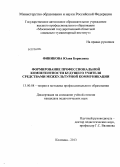 Финикова, Юлия Борисовна. Формирование профессиональной компетентности будущего учителя средствами межкультурной коммуникации: дис. кандидат наук: 13.00.08 - Теория и методика профессионального образования. Коломна. 2013. 287 с.