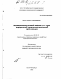 Петров, Кирилл Александрович. Формирование сетевой инфраструктуры виртуальной предпринимательской организации: дис. кандидат экономических наук: 08.00.05 - Экономика и управление народным хозяйством: теория управления экономическими системами; макроэкономика; экономика, организация и управление предприятиями, отраслями, комплексами; управление инновациями; региональная экономика; логистика; экономика труда. Санкт-Петербург. 2002. 203 с.