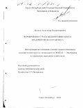 Волков, Александр Владимирович. Формирование стратегии диверсификации на предприятиях малого бизнеса: дис. кандидат экономических наук: 08.00.05 - Экономика и управление народным хозяйством: теория управления экономическими системами; макроэкономика; экономика, организация и управление предприятиями, отраслями, комплексами; управление инновациями; региональная экономика; логистика; экономика труда. Санкт-Петербург. 2001. 159 с.