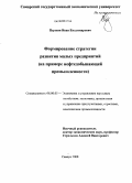 Першин, Иван Владимирович. Формирование стратегии развития малых предприятий: на примере нефтедобывающей промышленности: дис. кандидат экономических наук: 08.00.05 - Экономика и управление народным хозяйством: теория управления экономическими системами; макроэкономика; экономика, организация и управление предприятиями, отраслями, комплексами; управление инновациями; региональная экономика; логистика; экономика труда. Самара. 2008. 185 с.
