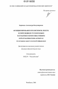 Зырянова, Александра Владимировна. Функционирование неологизмов-лексем в современном русском языке в семантико-коммуникативном и прагматическом аспектах: на материале средств массовой информации: дис. кандидат филологических наук: 10.02.01 - Русский язык. Челябинск. 2006. 203 с.