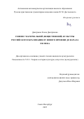 Дмитриева Елена Дмитриевна. Генезис материальной (вещественной) культуры российского образования от нового времени до начала XXI века: дис. кандидат наук: 00.00.00 - Другие cпециальности. ФГАОУ ВО «Дальневосточный федеральный университет». 2025. 273 с.