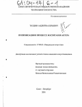 Толшин, Андрей Валерьевич. Импровизация в процессе воспитания актера: дис. кандидат искусствоведения: 17.00.01 - Театральное искусство. Санкт-Петербург. 2001. 199 с.