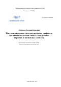 Лобанова Евгения Юрьевна. Интеркаляционные системы на основе графена и магнитных металлов: синтез, электронное строение и магнитные свойства: дис. кандидат наук: 01.04.07 - Физика конденсированного состояния. ФГАОУ ВО «Национальный исследовательский университет ИТМО». 2022. 243 с.