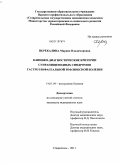 Перекалина, Марина Владимировна. Клинико-диагностические критерии супрапищеводных синдромов гастроэзофагеальной рефлюксной болезни: дис. кандидат медицинских наук: 14.01.04 - Внутренние болезни. Ставрополь. 2011. 184 с.