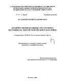 Шульженко, Юрий Владимирович. Количественная оценка ресурсного потенциала экосистем Окского бассейна: дис. кандидат географических наук: 25.00.36 - Геоэкология. Москва. 2010. 174 с.