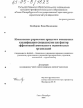 Балберова, Нина Васильевна. Комплексное управление процессом повышения квалификации специалистов как фактор эффективной деятельности строительных организаций: дис. кандидат экономических наук: 08.00.05 - Экономика и управление народным хозяйством: теория управления экономическими системами; макроэкономика; экономика, организация и управление предприятиями, отраслями, комплексами; управление инновациями; региональная экономика; логистика; экономика труда. Санкт-Петербург. 2005. 145 с.