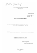 Двоеглазов, Андрей Игоревич. Компьютерное моделирование систем управления пучками заряженных частиц: дис. кандидат физико-математических наук: 05.13.18 - Математическое моделирование, численные методы и комплексы программ. Санкт-Петербург. 2001. 141 с.