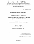 Шавкунова, Ирина Сергеевна. Концептуальные подходы к формированию отраслевой структуры национальной экономики: дис. кандидат экономических наук: 08.00.01 - Экономическая теория. Иркутск. 2003. 204 с.