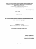 Янь Шуфан. Культурные индустрии как механизм реализации ценностных идей китайской культуры: дис. кандидат философских наук: 09.00.13 - Философия и история религии, философская антропология, философия культуры. Чита. 2011. 147 с.