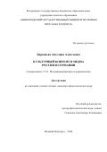 Барышева Ангелина Алексеевна. Культурный контент в медиа России и Германии: дис. кандидат наук: 00.00.00 - Другие cпециальности. «Российский университет дружбы народов имени Патриса Лумумбы». 2026. 203 с.