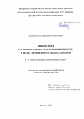 Домшенко Евгения Игоревна. Личный фонд как правовая форма обособления имущества в целях управления частным капиталом: дис. кандидат наук: 00.00.00 - Другие cпециальности. ФГБОУ ВО «Пермский государственный национальный исследовательский университет». 2025. 205 с.