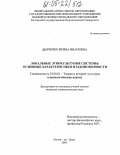 Дьяченко, Ирина Ивановна. Локальные этнокультурные системы: Основные характеристики и закономерности: дис. кандидат социологических наук: 24.00.01 - Теория и история культуры. Ростов-на-Дону. 2005. 139 с.