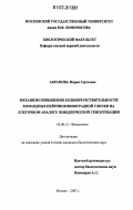 Абрамова, Мария Сергеевна. Механизм повышения холиночувствительности командных нейронов виноградной улитки на клеточном аналоге поведенческой сенситизации: дис. кандидат биологических наук: 03.00.13 - Физиология. Москва. 2007. 96 с.