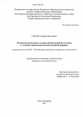 Савлук, Андрей Николаевич. Механизмы реализации государственной кадровой политики в условиях современной административной реформы: дис. кандидат наук: 23.00.02 - Политические институты, этнополитическая конфликтология, национальные и политические процессы и технологии. Санкт-Петербург. 2013. 165 с.