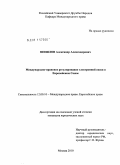 Шишлов, Александр Александрович. Международно-правовое регулирование электронной связи в Европейском Союзе: дис. кандидат юридических наук: 12.00.10 - Международное право, Европейское право. Москва. 2010. 188 с.