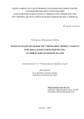 Субхонзода Абдуманнон Субхон. Международно-правовое регулирование универсального и регионального миротворчества: сравнительно-правовой анализ: дис. кандидат наук: 00.00.00 - Другие cпециальности. ФГБОУ ВО «Саратовский национальный исследовательский государственный университет имени Н. Г. Чернышевского». 2025. 208 с.