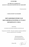 Курсовая работа по теме Регулирование миграционных процессов в Европейском Союзе