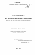 Курбатова, Анна Игоревна. Моделирование воздействия выбросов предприятий цветной металлургии на лесные биогеоценозы: дис. кандидат биологических наук: 03.00.16 - Экология. Москва. 2006. 173 с.