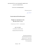 Конопляникова Юлия Викторовна. Морфогенез криоаридных почв Юго-Восточного Алтая: дис. кандидат наук: 03.02.13 - Почвоведение. ФГБОУ ВО «Московский государственный университет имени М.В. Ломоносова». 2021. 239 с.
