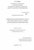 Неустроева, Надежда Сергеевна. Морфологическая изменчивость скелета представителей рода Rana в условиях антропогенной дестабилизации среды: дис. кандидат биологических наук: 03.02.08 - Экология (по отраслям). Казань. 2012. 127 с.