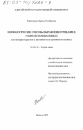 Хабекирова, Зарема Схатбиевна. Морфологические способы выражения отрицания в разносистемных языках: На материале русского, английского и адыгейского языков: дис. кандидат филологических наук: 10.02.19 - Теория языка. Майкоп. 2003. 144 с.