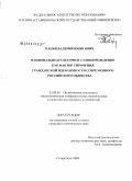 Папян, Валерий Юнисович. Национально-культурное самоопределение как фактор упрочения гражданской идентичности современного российского общества: дис. кандидат политических наук: 23.00.02 - Политические институты, этнополитическая конфликтология, национальные и политические процессы и технологии. Ставрополь. 2009. 187 с.
