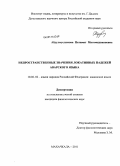 Абдулмуслимова, Патимат Магомедшапиевна. Непространственные значения локативных падежей аварского языка: дис. кандидат филологических наук: 10.02.02 - Языки народов Российской Федерации (с указанием конкретного языка или языковой семьи). Махачкала. 2011. 154 с.