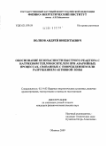 Волков, Андрей Викентьевич. Обоснование безопасности быстрого реактора с натриевым теплоносителем при аварийных процессах, связанных с повреждением или разрушением активной зоны: дис. кандидат физико-математических наук: 05.14.03 - Ядерные энергетические установки, включая проектирование, эксплуатацию и вывод из эксплуатации. Обнинск. 2009. 187 с.