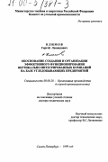 Климов, Сергей Леонидович. Обоснование создания и организации эффективного функционирования вертикально-интегрированных компаний на базе угледобывающих предприятий: дис. доктор технических наук: 08.00.28 - Организация производства. Санкт-Петербург. 1999. 307 с.