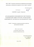 Забелин, Андрей Андреевич. Организационно-экономические инструменты модернизации инфраструктуры региональной экономики: на материалах Краснодарского края: дис. кандидат экономических наук: 08.00.05 - Экономика и управление народным хозяйством: теория управления экономическими системами; макроэкономика; экономика, организация и управление предприятиями, отраслями, комплексами; управление инновациями; региональная экономика; логистика; экономика труда. Сочи. 2010. 211 с.