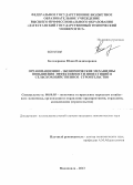Белозерцева, Юлия Владимировна. Организационно-экономические механизмы повышения эффективности инвестиций в сельскохозяйственное строительство: дис. кандидат наук: 08.00.05 - Экономика и управление народным хозяйством: теория управления экономическими системами; макроэкономика; экономика, организация и управление предприятиями, отраслями, комплексами; управление инновациями; региональная экономика; логистика; экономика труда. Махачкала. 2013. 151 с.