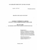 Иванов, Александр Сергеевич. Основы устойчивого развития структур с консолидированным капиталом: дис. кандидат экономических наук: 08.00.05 - Экономика и управление народным хозяйством: теория управления экономическими системами; макроэкономика; экономика, организация и управление предприятиями, отраслями, комплексами; управление инновациями; региональная экономика; логистика; экономика труда. Москва. 2010. 187 с.