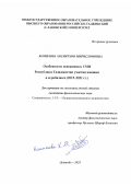 Комилова Хосиятхон Мирисломовна. Особенности освещения в СМИ Республики Таджикистан участия женщин в агробизнесе (2015-2021 гг.): дис. кандидат наук: 00.00.00 - Другие cпециальности. «Российско-Таджикский (Славянский) университет». 2026. 171 с.