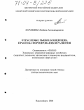 Журавлева, Любовь Александровна. Отраслевые рынки: концепция, практика формирования и развития: дис. доктор экономических наук: 08.00.05 - Экономика и управление народным хозяйством: теория управления экономическими системами; макроэкономика; экономика, организация и управление предприятиями, отраслями, комплексами; управление инновациями; региональная экономика; логистика; экономика труда. Новосибирск. 2003. 422 с.